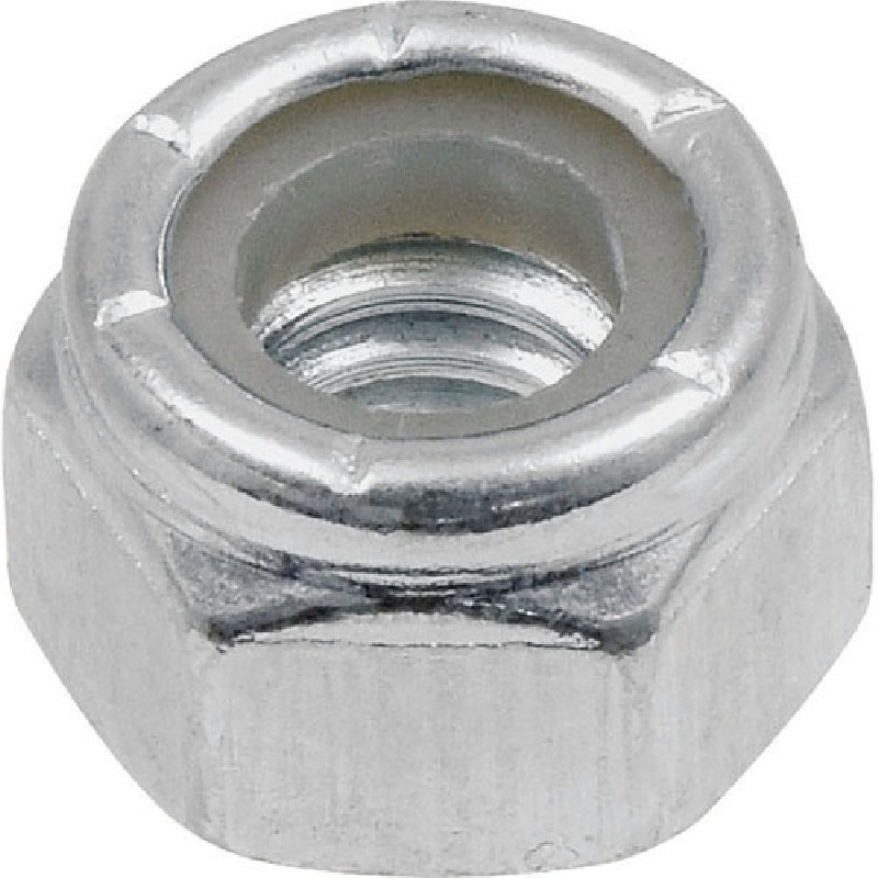 HILLMAN 42271 Stop Nut, Nylon Insert, Coarse Thread, Zinc-Plated