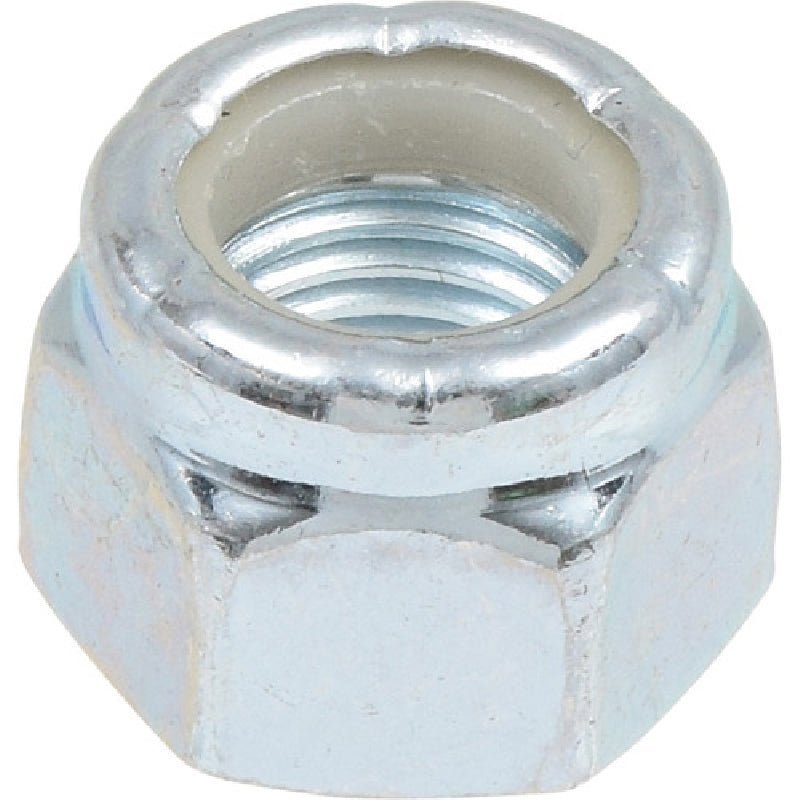 HILLMAN 42274 Stop Nut, Nylon Insert, Coarse Thread, Zinc-Plated