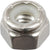 HILLMAN 829722 Stop Nut, Nylon Insert, Coarse Thread, Stainless Steel, Stainless Steel