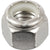 HILLMAN 829724 Stop Nut, Nylon Insert, Coarse Thread, Stainless Steel