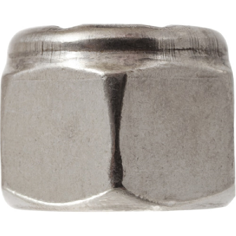 HILLMAN 829728 Stop Nut, Nylon Insert, Coarse Thread, Stainless Steel