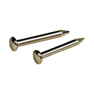 HILLMAN 532425 Linoleum Nail, #16, 5/8 in L, Brass, Brass, Round Head
