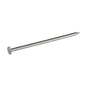 HILLMAN 532588 Nail, 1-1/4 in L, Steel, Bright, Flat Head, Smooth, Thin Shank, Silver
