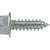 HILLMAN 1038 Screw, #14 Thread, 1 in L, Washer Head, Hex Drive, Self-Tapping Point, Zinc-Plated, 14 PK