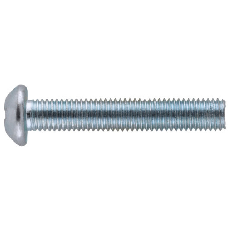 HILLMAN 2030 Machine Screw, #10-32 Thread, 3/8 in L, Round Head, Combo Drive, Steel, Zinc-Plated, 39 PK