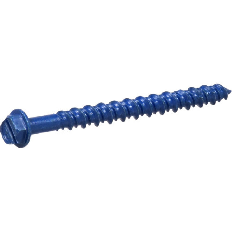 HILLMAN 375288 Screw Anchor, 3/16 in Thread, 2-1/4 in L, Flat Head, Phillips Drive, 100 PK