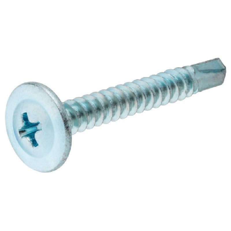 HILLMAN 40749 Lath Screw, 1/2 in L, Truss Washer Head, Self-Drilling Point, 100 PK