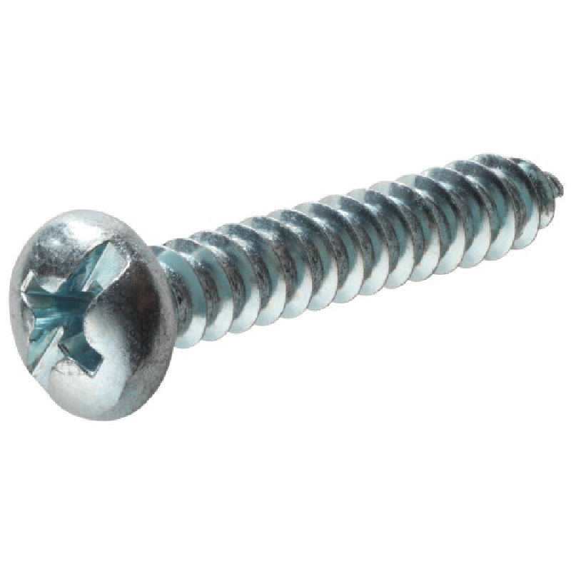 HILLMAN 413661 Screw, #8 Thread, 5/8 in L, Pan Head, Combo Drive, Steel, Zinc-Plated, 50 PK