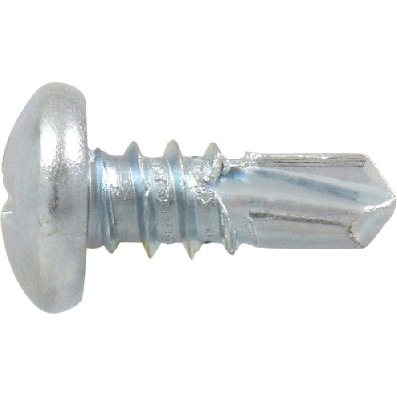 HILLMAN 41514 Screw, #10 Thread, 1/2 in L, Coarse Thread, Pan Head, Phillips Drive, Self-Drilling Point, Zinc-Plated