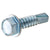 HILLMAN 41644 Screw, #8 Thread, 1-1/4 in L, Coarse Thread, Washer Head, Hex Drive, Self-Drilling Point, Zinc-Plated