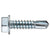 HILLMAN 41540 Screw, #8 Thread, 1/2 in L, Coarse Thread, Washer Head, Hex Drive, Self-Drilling Point, Zinc-Plated