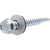 HILLMAN 41892 Screw, #12-14 Thread, 1-1/2 in L, Washer Head, Hex Drive, Self-Drilling Point, Zinc-Plated, 20 PK