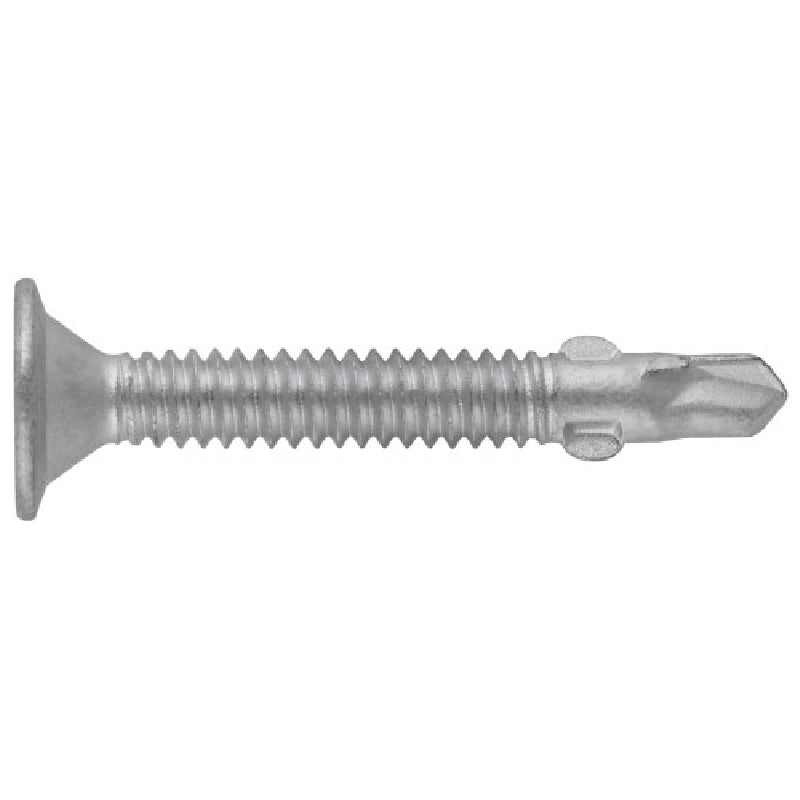 HILLMAN 41895 Screw with Wing, 1/4-20 Thread, 2-3/4 in L, Coarse Thread, Flat Head, Phillips Drive, Self-Drilling Point