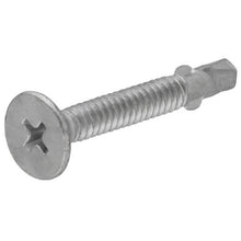 Load image into Gallery viewer, HILLMAN 41894 Screw with Wing, #12-24 Thread, 2-1/2 in L, Coarse Thread, Flat Head, Phillips Drive, Self-Drilling Point
