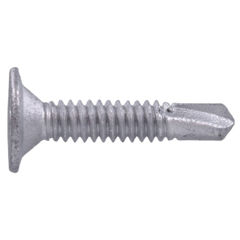 HILLMAN 41898 Screw, #10-24 Thread, 1-7/16 in L, Coarse Thread, Wafer Head, Phillips Drive, Self-Drilling Point, 30 PK