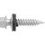 HILLMAN 41899 Sheeter Screw with Washer, #10 Thread, 1 in L, Washer Head, Hex Drive, Self-Piercing Point, Ceramic-Coated