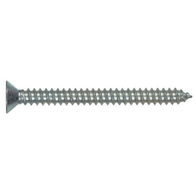 HILLMAN 42191 Screw, #14 Thread, 1-1/4 in L, Pan Head, Phillips Drive, Sharp Point, Zinc-Plated, 25 PK