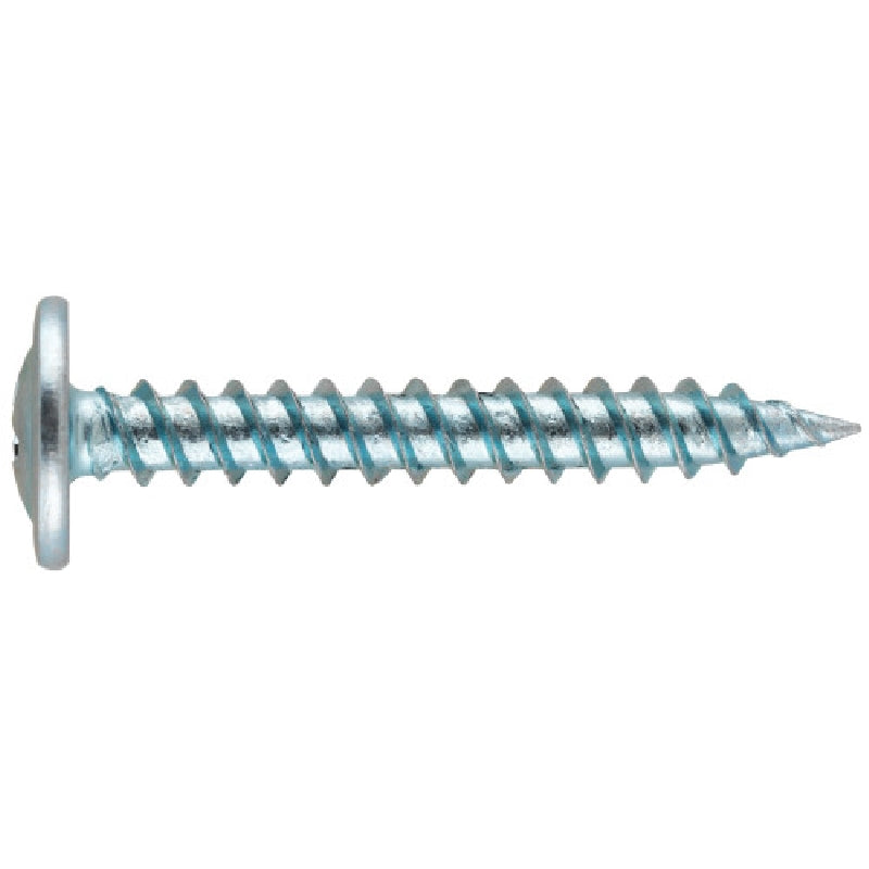 HILLMAN 48024 Lath Screw, #8 Thread, 1-1/2 in L, Truss Washer Head, Phillips Drive, Needle, Self-Piercing Point, 50 PK