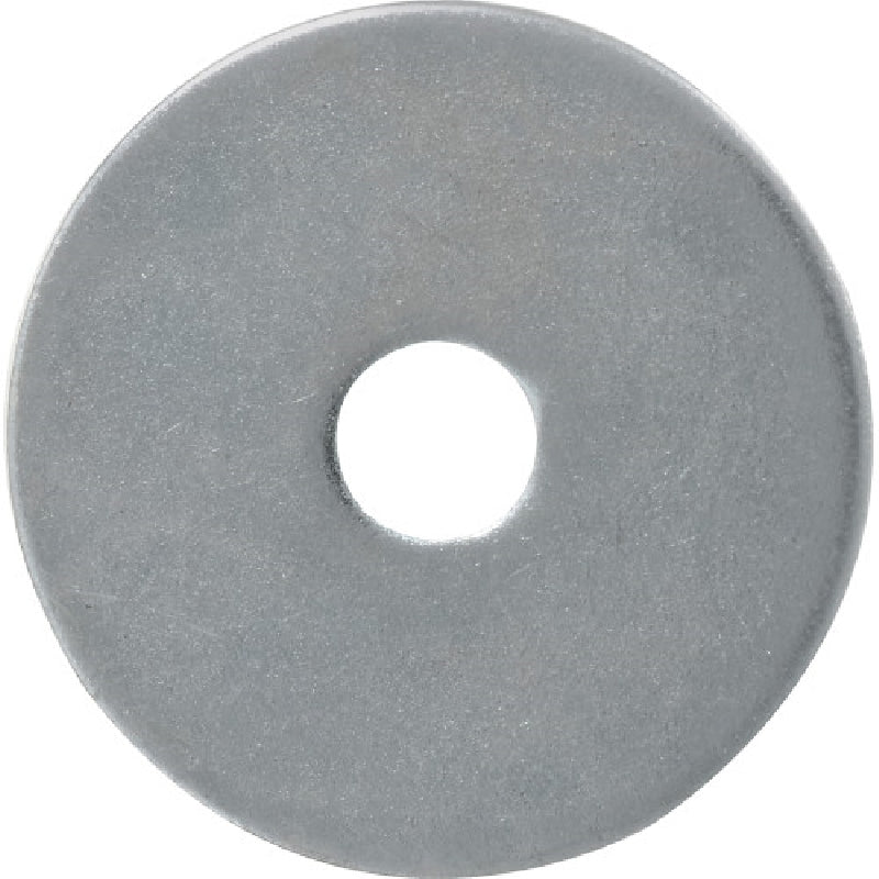 HILLMAN 290009 Fender Washer, 3/16 in ID, 1-1/2 in OD, Steel, Zinc-Plated