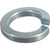 HILLMAN 300018 Split Lock Washer, 1/4 in ID, Hardened Steel, Zinc-Plated