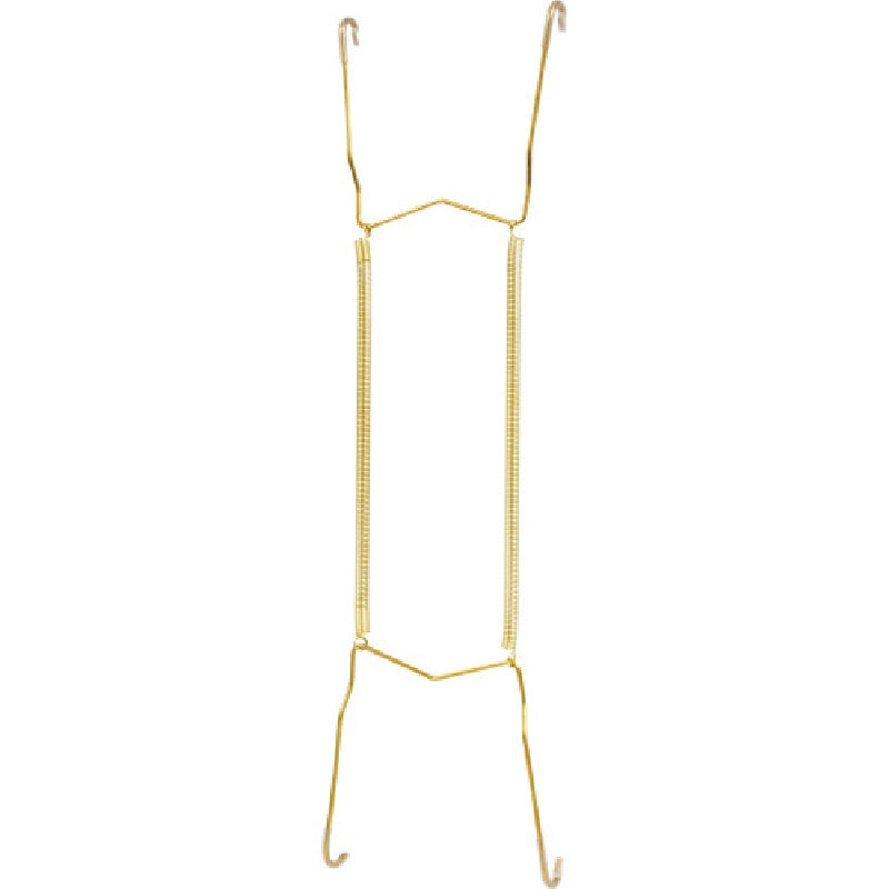 HILLMAN 122056 Plate Hanger, Brass, For: 11 to 14 in Plates