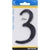 HILLMAN 839756 House Number, Character: 3, 4 in H Character, Black Character, Plastic