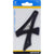 HILLMAN 839758 House Number, Character: 4, 4 in H Character, Black Character, Plastic