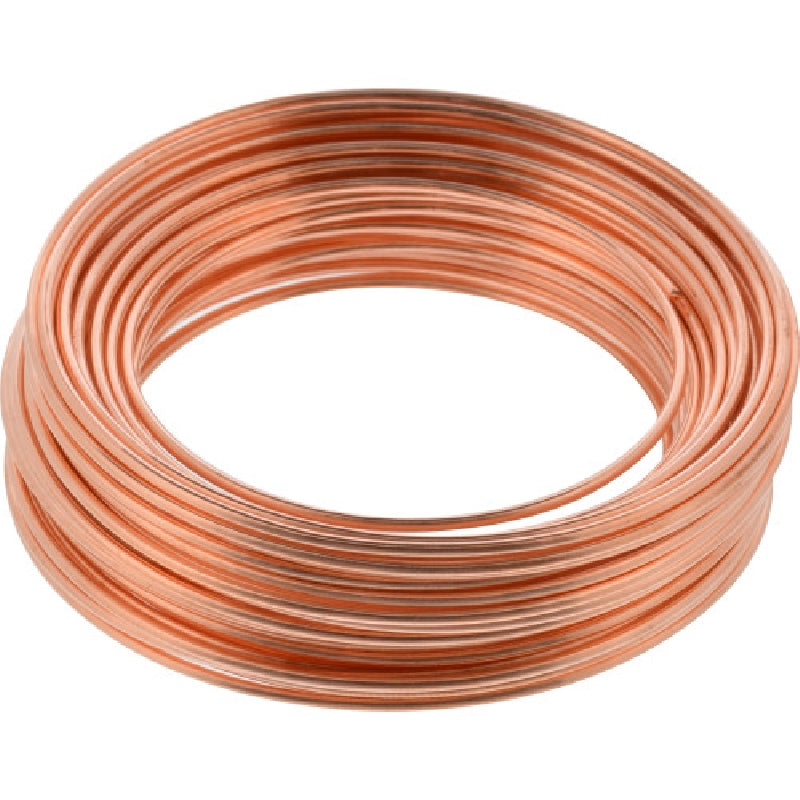 HILLMAN 123109 Hobby Wire, 25 ft L, Copper, #18 Gauge, 14 lb