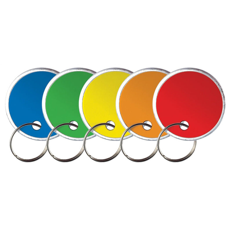 HY-KO KC380 Key Ring Tag, Metal, Multi-Color