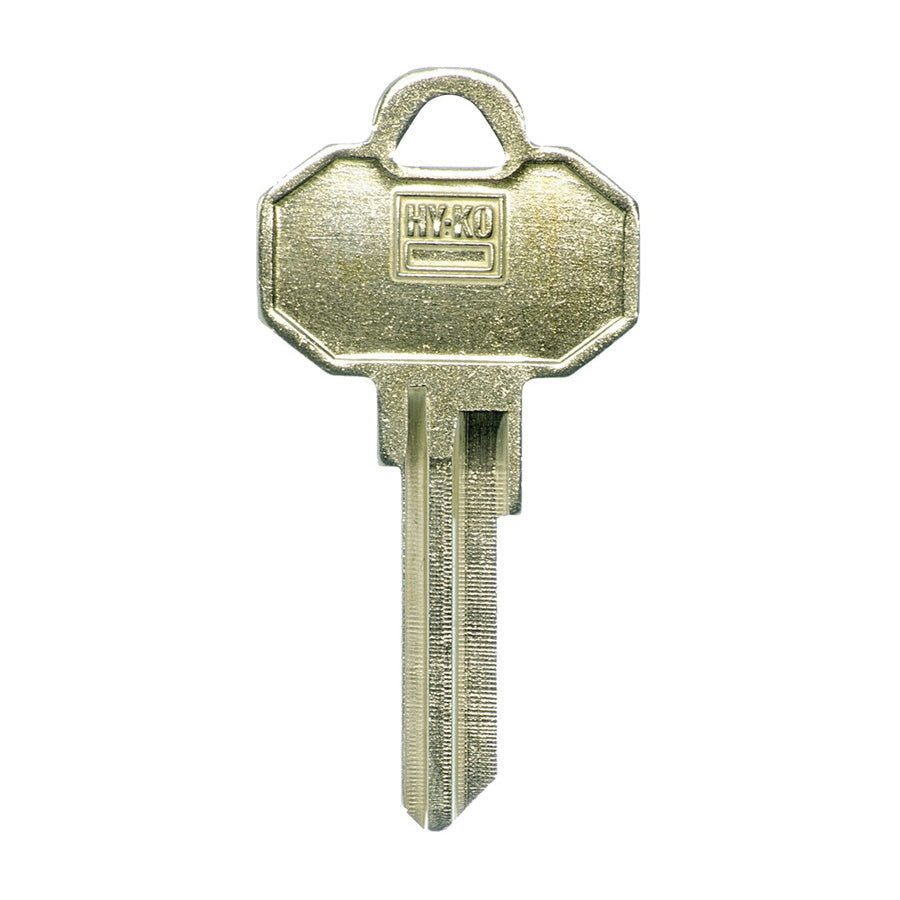 HY-KO 11010BWK5 Key Blank, Brass, Nickel-Plated, For: Baldwin BWK5 Locks