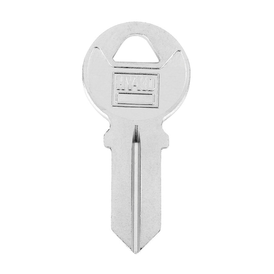 HY-KO 11010AM4 Key Blank, Brass, Nickel-Plated, For: American AM4 Locks