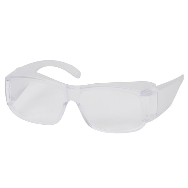 SAFETY WORKS 10110423 Over-the-Glass Safety Glasses, Anti-Scratch Lens, Polycarbonate Lens, Closely Wrapped Frame