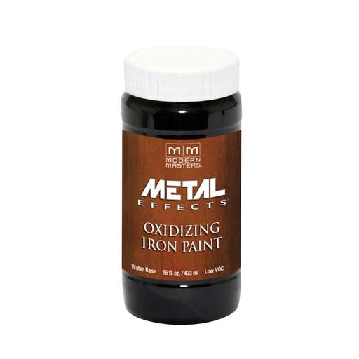 MODERN MASTERS Metal Effects ME20816 Metallic Paint, Rusted Metallic, Iron, 1 pt, Container