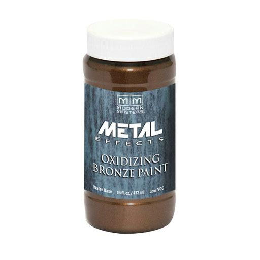 MODERN MASTERS Metal Effects ME39616 Metallic Paint, Patina Metallic, Bronze, 1 pt, Container