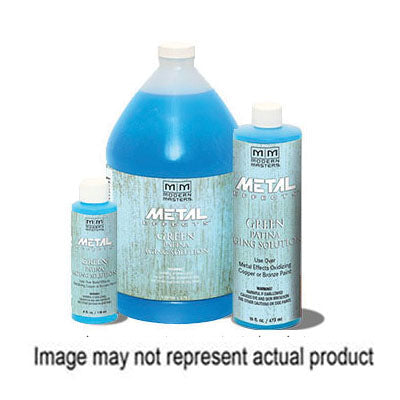 MODERN MASTERS Metal Effects PA901-16 Aging Solution, Green Patina, Translucent Blue, 16 oz