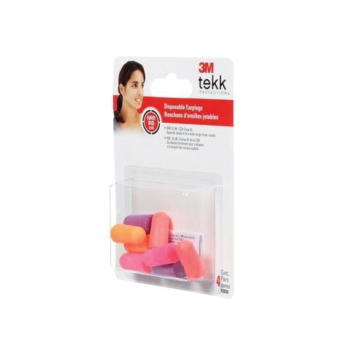 3M TEKK Protection 7000122741 Disposable Ear Plugs, 32 dB NRR, Foam Ear Plug, Assorted Ear Plug