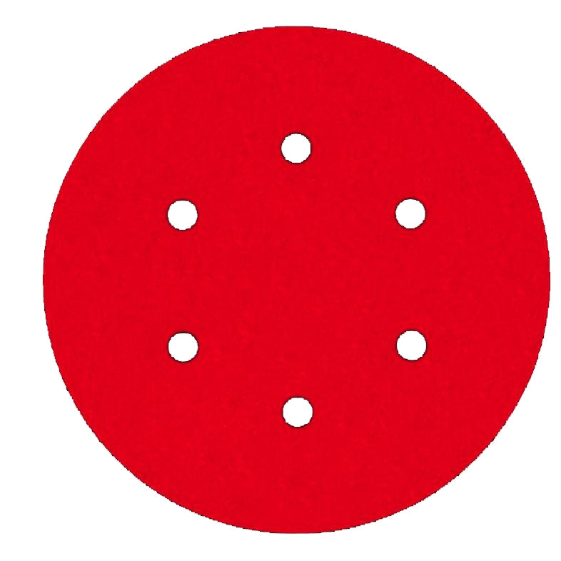 Diablo DCD050150H15G Sanding Disc, 6 in Dia, 150 Grit, Very Fine, Ceramic Abrasive, Hook-and-Loop Backing, 6-Hole
