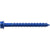 HILLMAN 41561 Screw Anchor, 1/4 in Thread, 2-1/4 in L, Washer Head, Hex, Slotted Drive, 15 PK