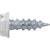 HILLMAN 47711 Gutter Assembly Screw, #7 Thread, 1/2 in L, Washer Head, Hex, Slotted Drive, Self-Piercing Point, Steel