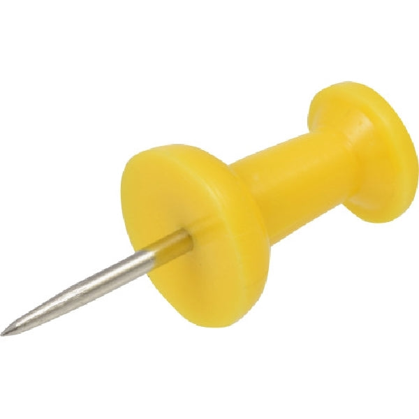 HILLMAN 532452 Thumb Tack, Plastic/Steel, Assorted, Round Head, Sharp Point