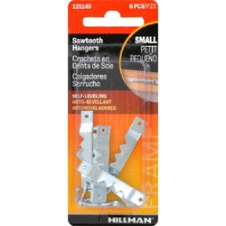 OOK 121140 Self-Leveling Sawtooth Hanger, Zinc, Nail Mounting