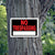 HILLMAN 839904 Sign, NO TRESPASSING, Red Legend, Black Background, 12 in W x 8 in H Dimensions