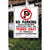 HILLMAN 842196 Sign, NO PARKING VEHICLES WILL BE TOWED, Black/Red Legend, White Background, Plastic