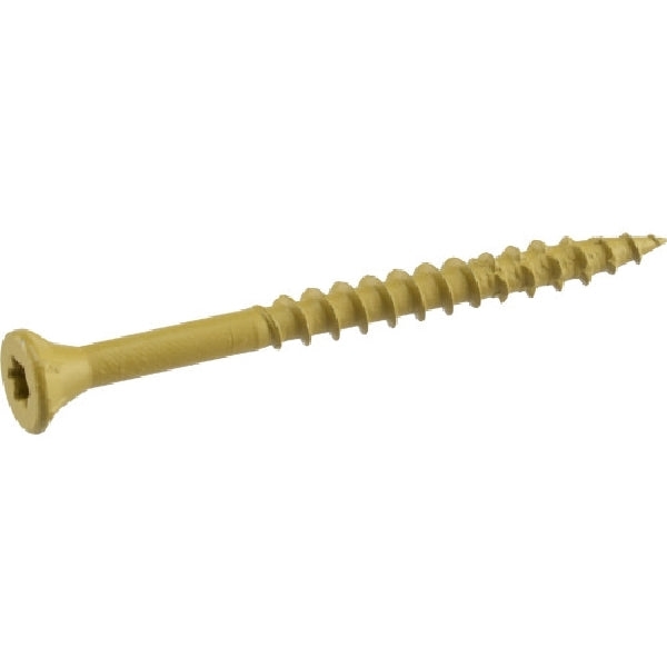 Deck Plus 42590 Deck Screw, #8 Thread, 1-1/4 in L, Coarse Thread, Flat Head, Star Drive, Type 17 Point, Steel, 75 PK