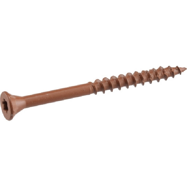 Deck Plus 42598 Deck Screw, #8 Thread, 2 in L, Coarse Thread, Flat Head, Star Drive, Type 17 Point, Steel, 50 PK