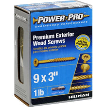 Load image into Gallery viewer, Power Pro 48600 Screw, #9 Thread, 3 in L, Bore-Fast Thread, Star Drive, 83 PK
