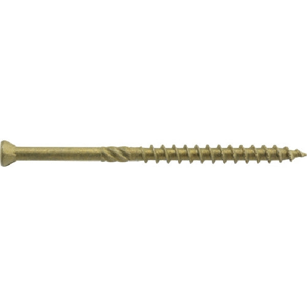 Power Pro 48630 Screw, #8 Thread, 1-5/8 in L, Bore-Fast Thread, Trim Head, Star Drive, Bronze Ceramic-Coated, 195 PK