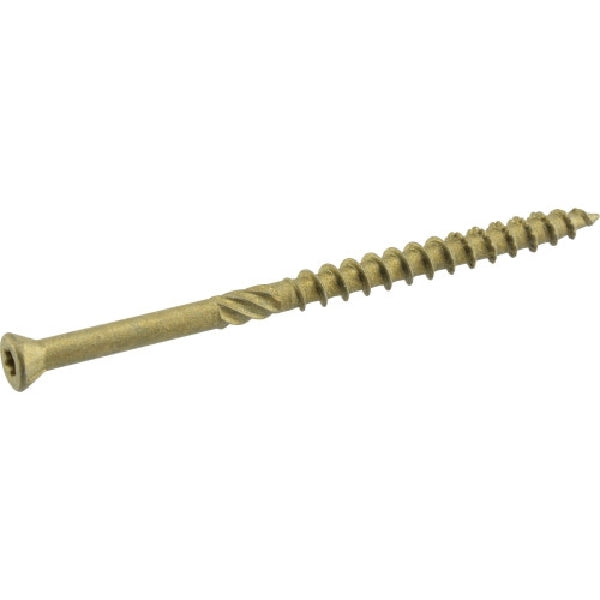 Power Pro 48630 Screw, #8 Thread, 1-5/8 in L, Bore-Fast Thread, Trim Head, Star Drive, Bronze Ceramic-Coated, 195 PK