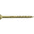 Power Pro HF48618 Screw, #10 Thread, 6 in L, Bore-Fast Thread, Flat Head, Star Drive, Sharp Point, Steel, Bronze