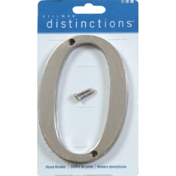 Distinctions 843320 Number, Character: 0, 4 in H Character, Zinc